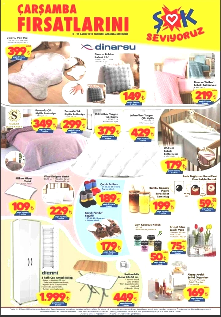 ŞOK market 19-25 Kasım 2025 aktüel ürünler kataloğu yayımlandı! ŞOK’a Ev Tipi Merdiven geliyor! - Sayfa 7