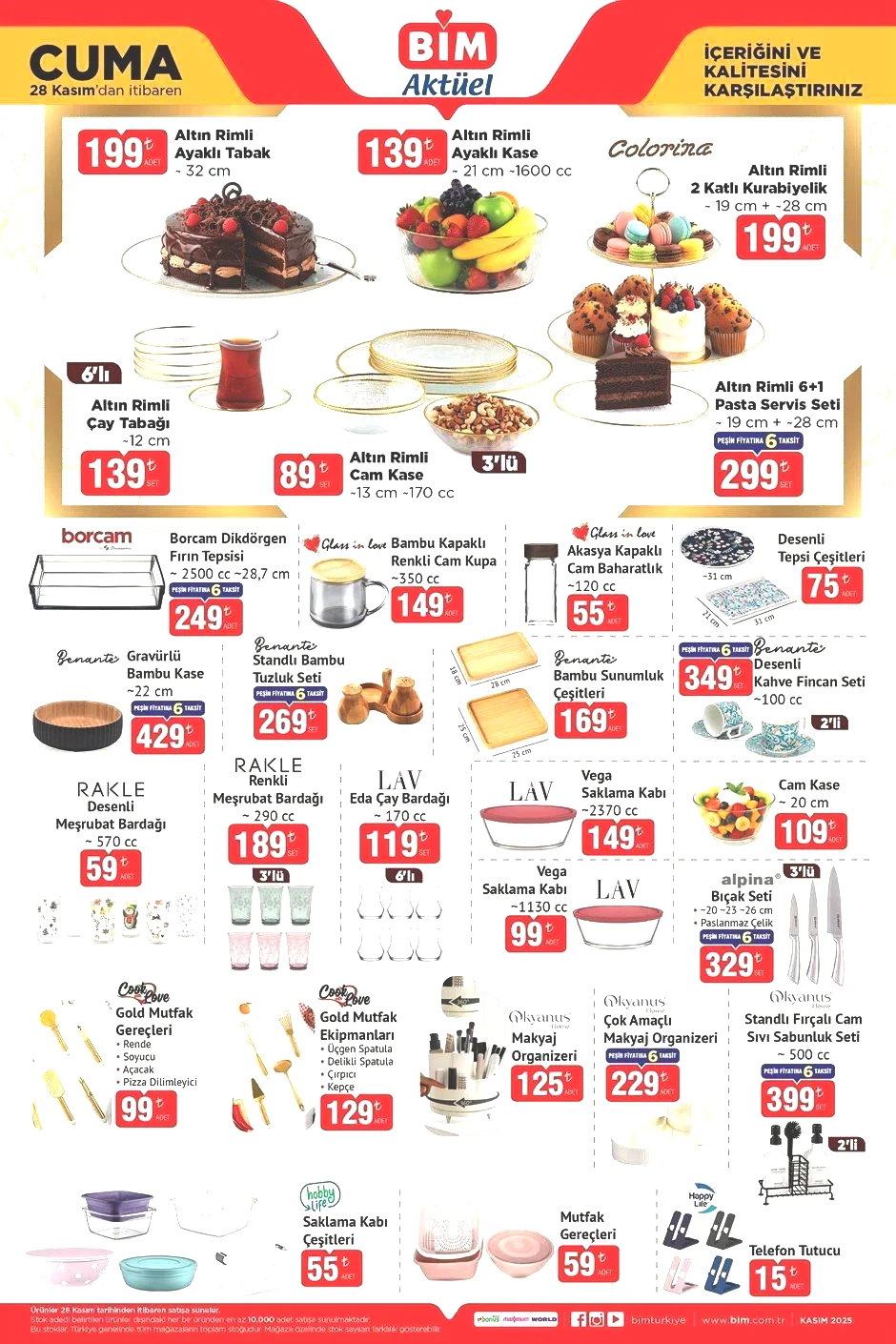 KASIM AYI SON BİM AKTÜEL KATALOĞU KASIM AYI SON BİM AKTÜEL KATALOĞU