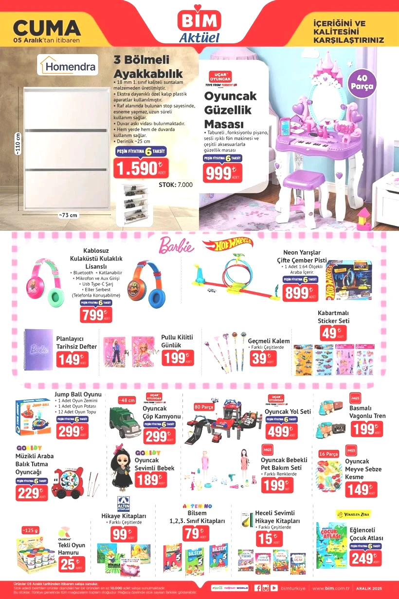BİM 2-5 ARALIK 2025 AKTÜEL ÜRÜNLER Ayakkabılık, Güzellik Masası, Balkabağı Ürünleri Geliyor - Resim : 4