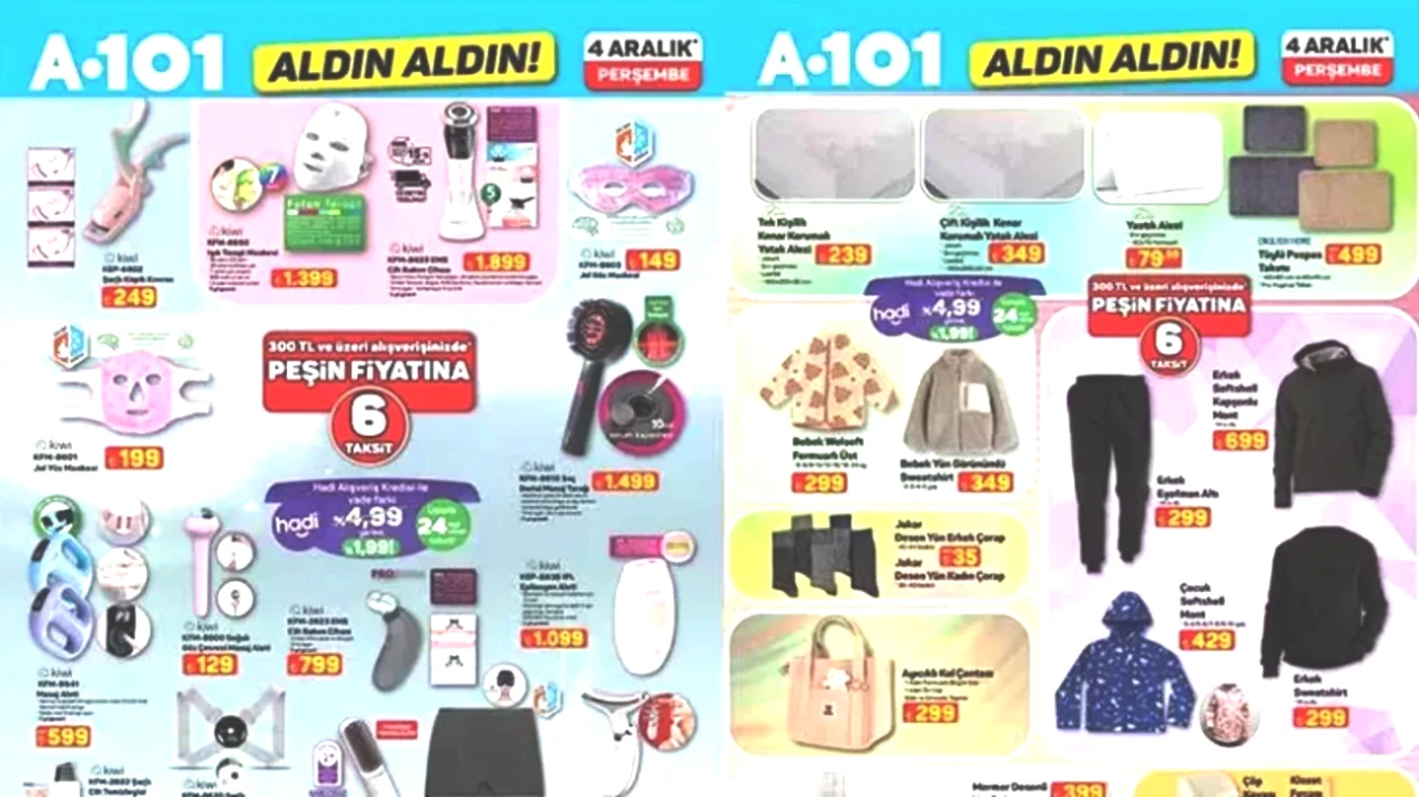 A101 4 Aralık Aktüel Kataloğu Yayınlandı! Kaçırılmayacak Fırsatlar ve Ürünler Burada!