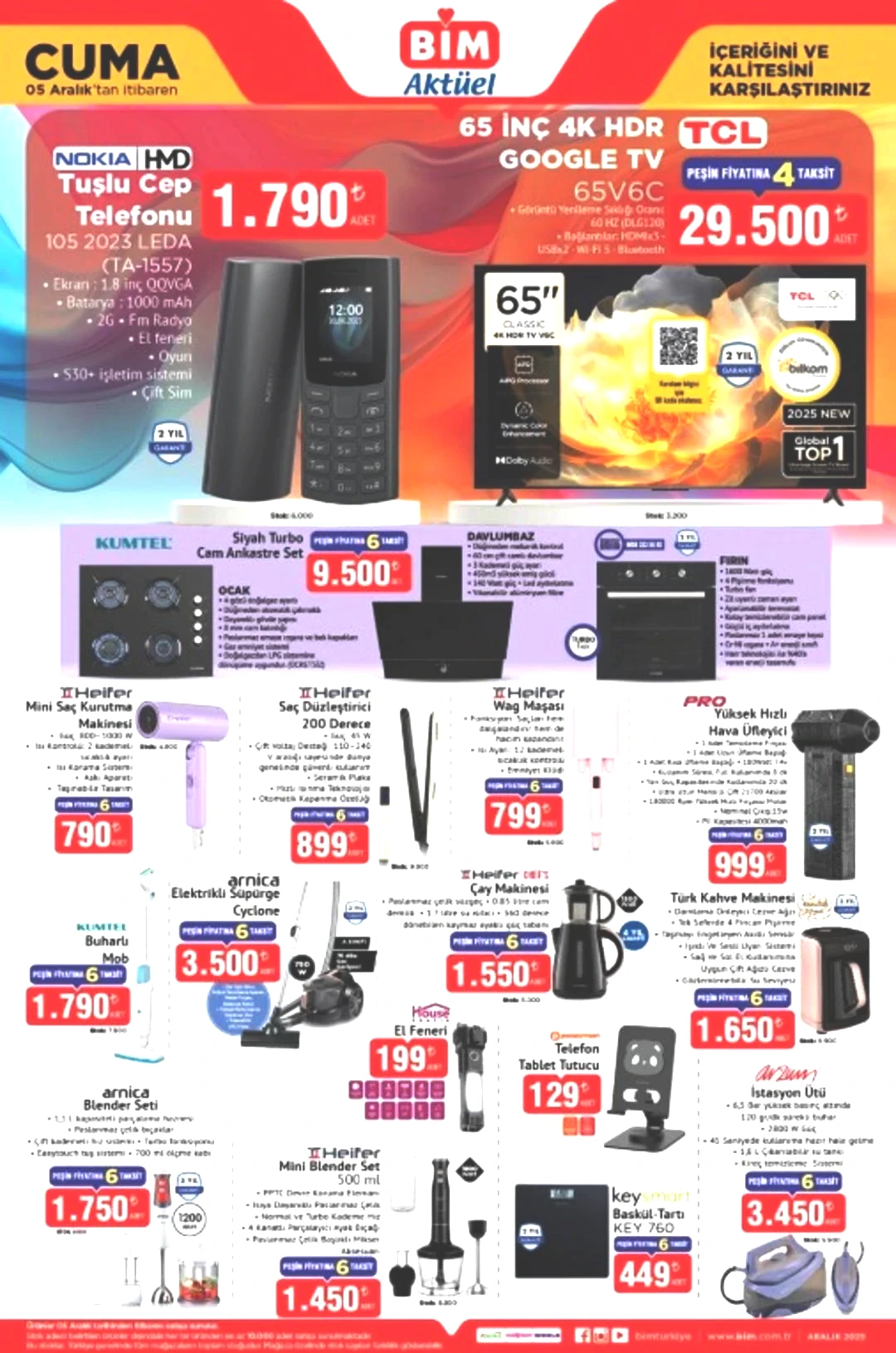 BİM e Nokia tuşlu telefon geliyor! 5 Aralık 2025 BİM katalog yayınlandı! 1