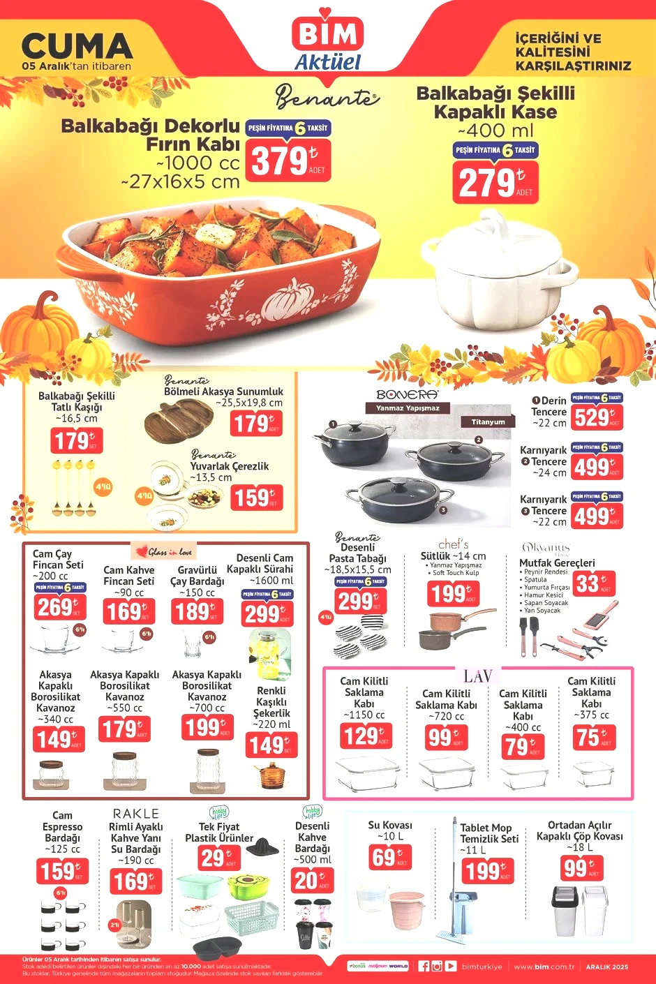 CUMA SATIŞTA BİM AKTÜEL 5 ARALIK 2025 KATALOĞU (YILBAŞI BİM BROŞÜRÜ İNDİRİMLİ ÜRÜNLER) || Bimde bu hafta neler var Bim afişi Balkabağı Şekilli Sunumluklar getiriyor