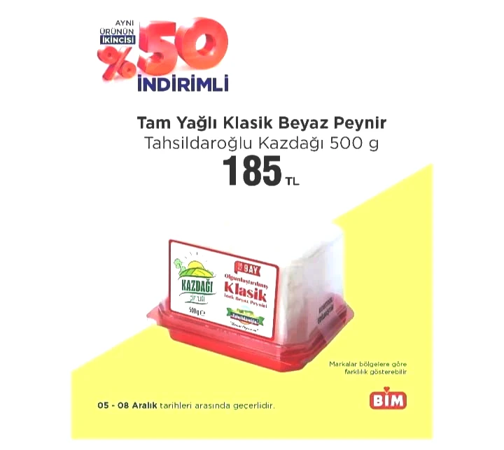 BİM market 05-08 Aralık 2025 "Aynı Ürünün İkincisi Yüzde 50 İndirimli" katalogu yayımlandı! - Sayfa 13