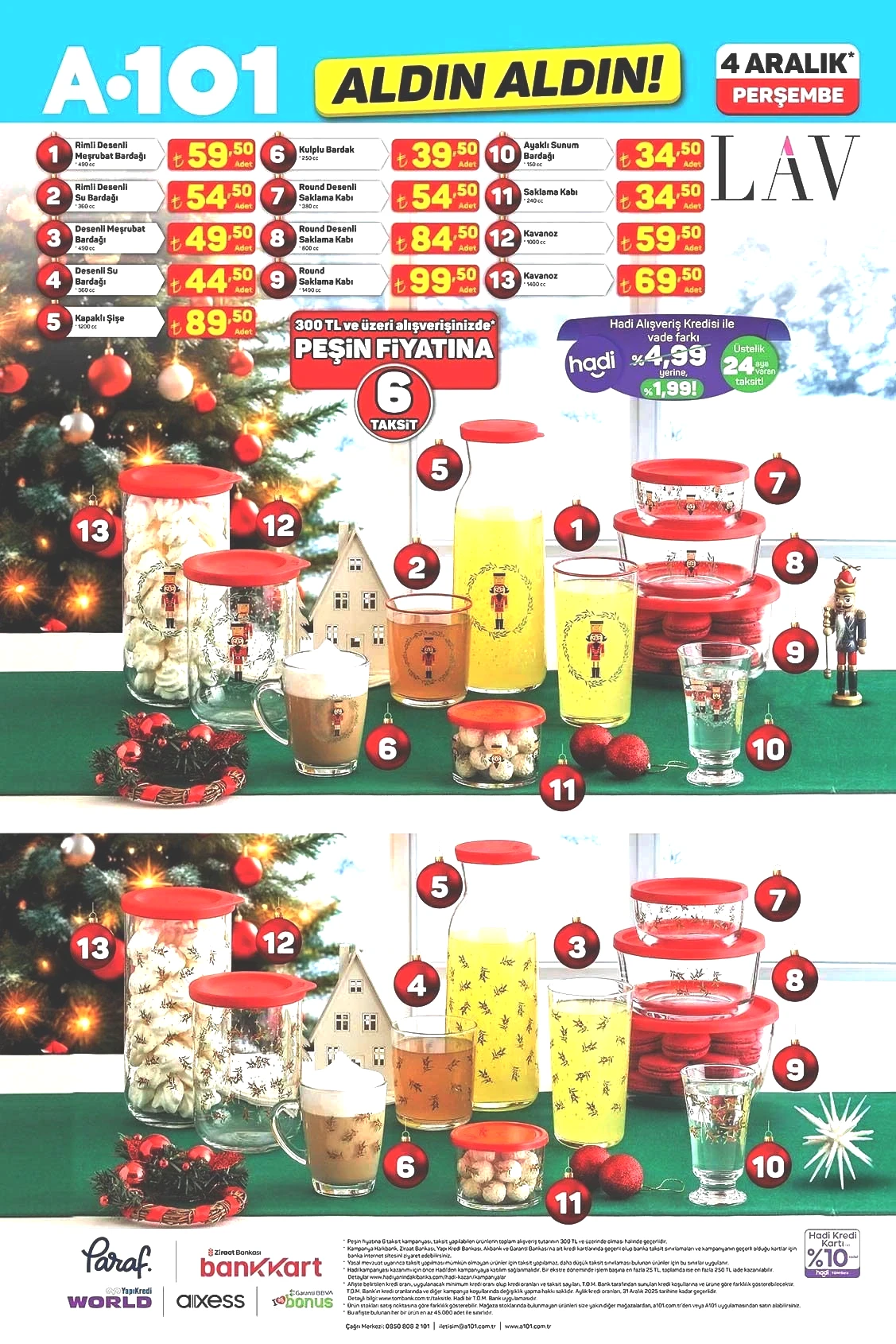 4 ARALIK PERŞEMBE ALDIN ALDIN A101 AKTÜEL KATALOĞU