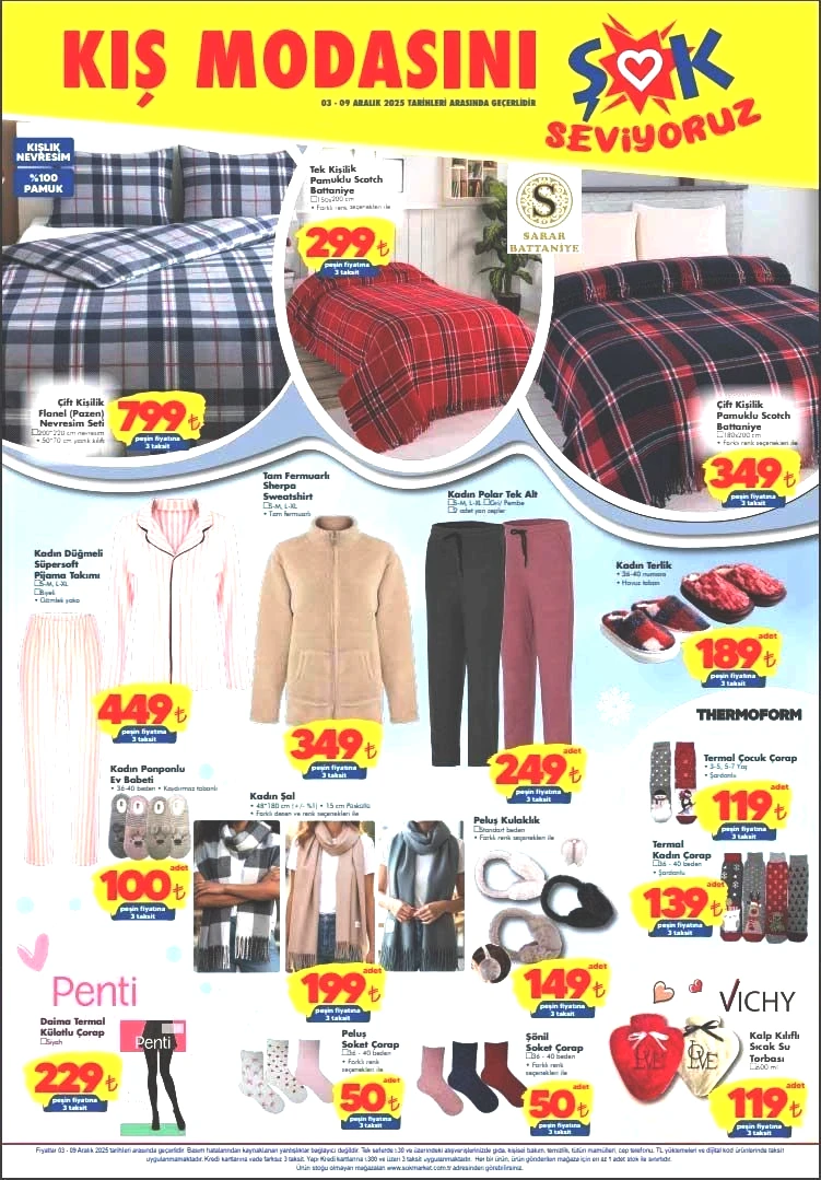 ŞOK 3-9 ARALIK AKTÜEL KATALOĞU