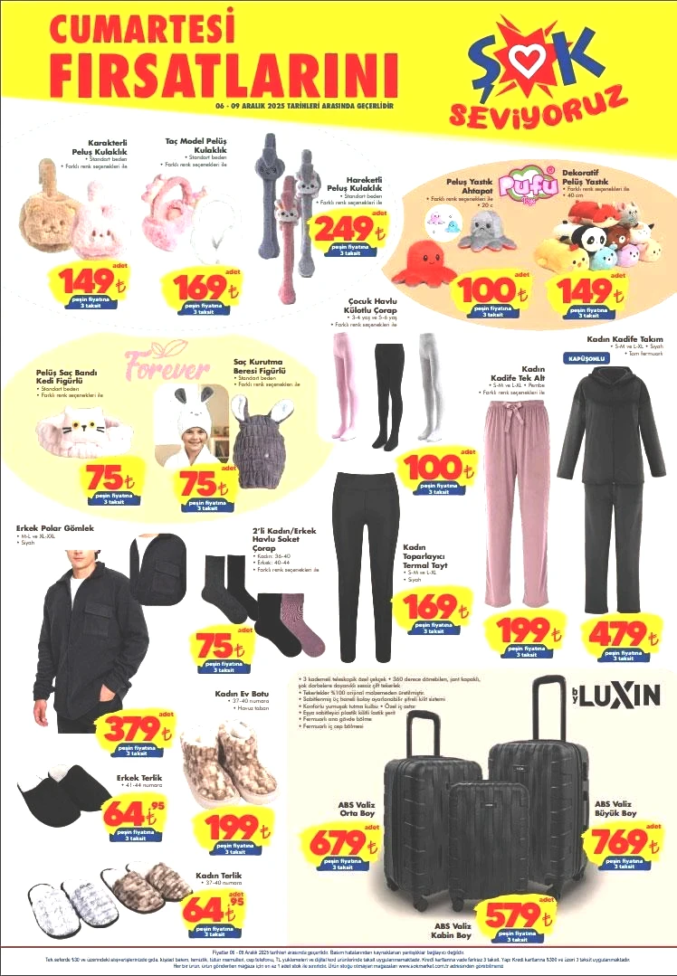 6-9 ARALIK ŞOK HAFTA SONU KATALOĞU | ŞOK 3-9 Aralık Haftanın Fırsatları aktüel kataloğunda hangi ürünler satışa çıktı Tefal Dik Süpürge, Buhar Kazanlı Ütü, Çamaşır Makinesi, On Ayakkabı Çeşitleri...
